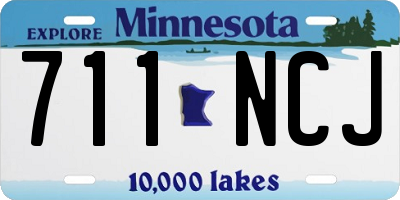 MN license plate 711NCJ