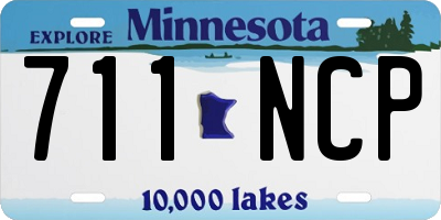 MN license plate 711NCP