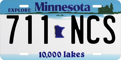 MN license plate 711NCS