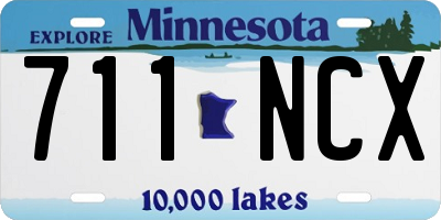 MN license plate 711NCX
