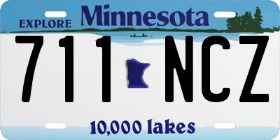 MN license plate 711NCZ
