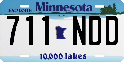 MN license plate 711NDD