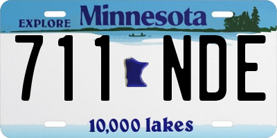 MN license plate 711NDE