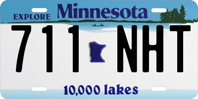 MN license plate 711NHT