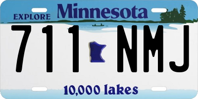 MN license plate 711NMJ