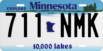 MN license plate 711NMK
