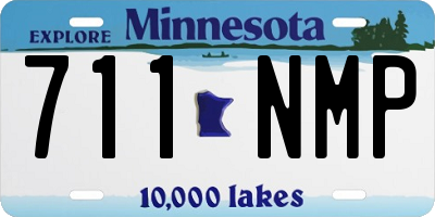 MN license plate 711NMP