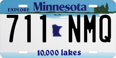 MN license plate 711NMQ