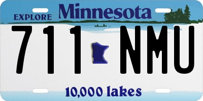 MN license plate 711NMU