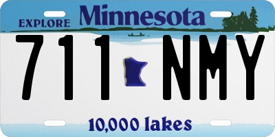 MN license plate 711NMY