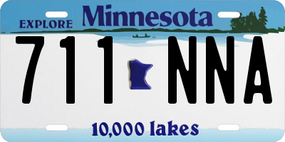 MN license plate 711NNA