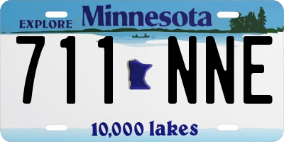 MN license plate 711NNE