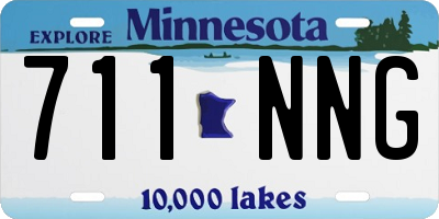 MN license plate 711NNG