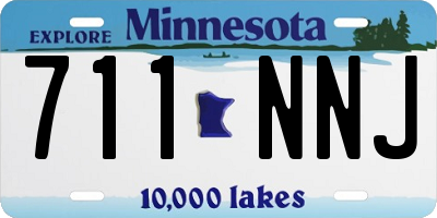 MN license plate 711NNJ