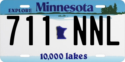 MN license plate 711NNL