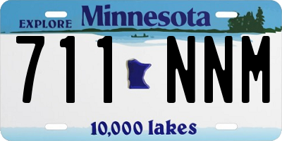 MN license plate 711NNM