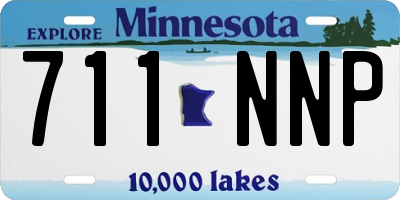MN license plate 711NNP