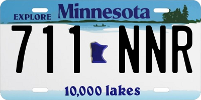 MN license plate 711NNR