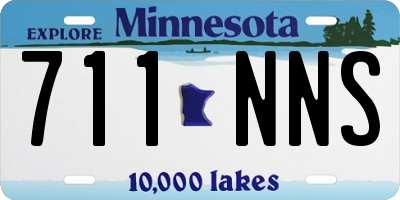 MN license plate 711NNS
