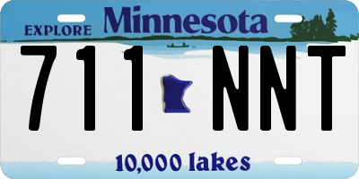 MN license plate 711NNT