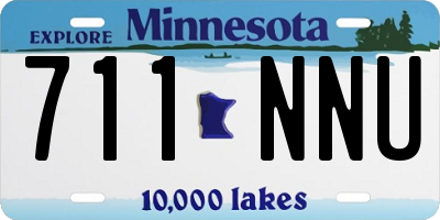 MN license plate 711NNU