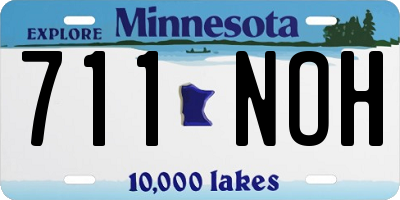 MN license plate 711NOH