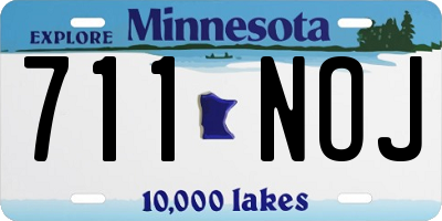 MN license plate 711NOJ