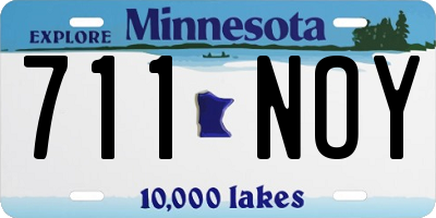 MN license plate 711NOY