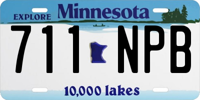 MN license plate 711NPB