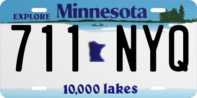 MN license plate 711NYQ
