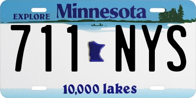 MN license plate 711NYS