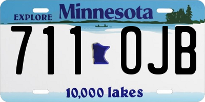 MN license plate 711OJB