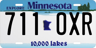 MN license plate 711OXR