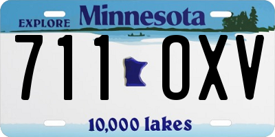 MN license plate 711OXV