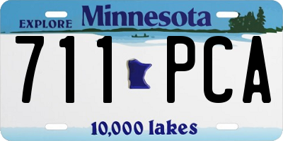 MN license plate 711PCA