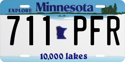 MN license plate 711PFR