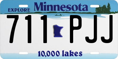 MN license plate 711PJJ