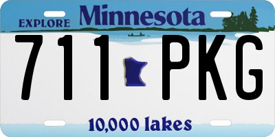 MN license plate 711PKG