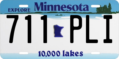 MN license plate 711PLI