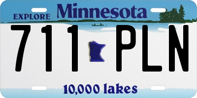 MN license plate 711PLN
