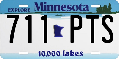 MN license plate 711PTS
