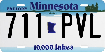 MN license plate 711PVL
