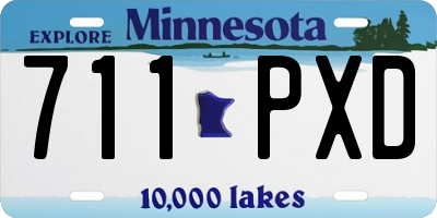 MN license plate 711PXD