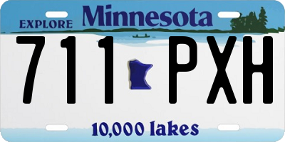MN license plate 711PXH