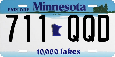 MN license plate 711QQD