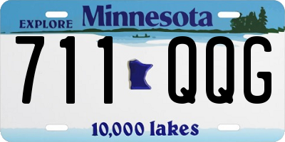 MN license plate 711QQG
