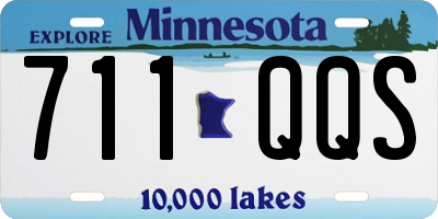 MN license plate 711QQS
