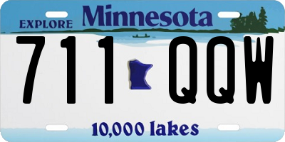 MN license plate 711QQW