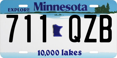 MN license plate 711QZB