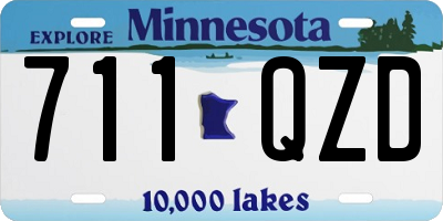 MN license plate 711QZD